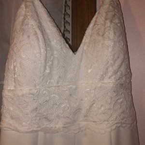 Francescas white jumpsuit